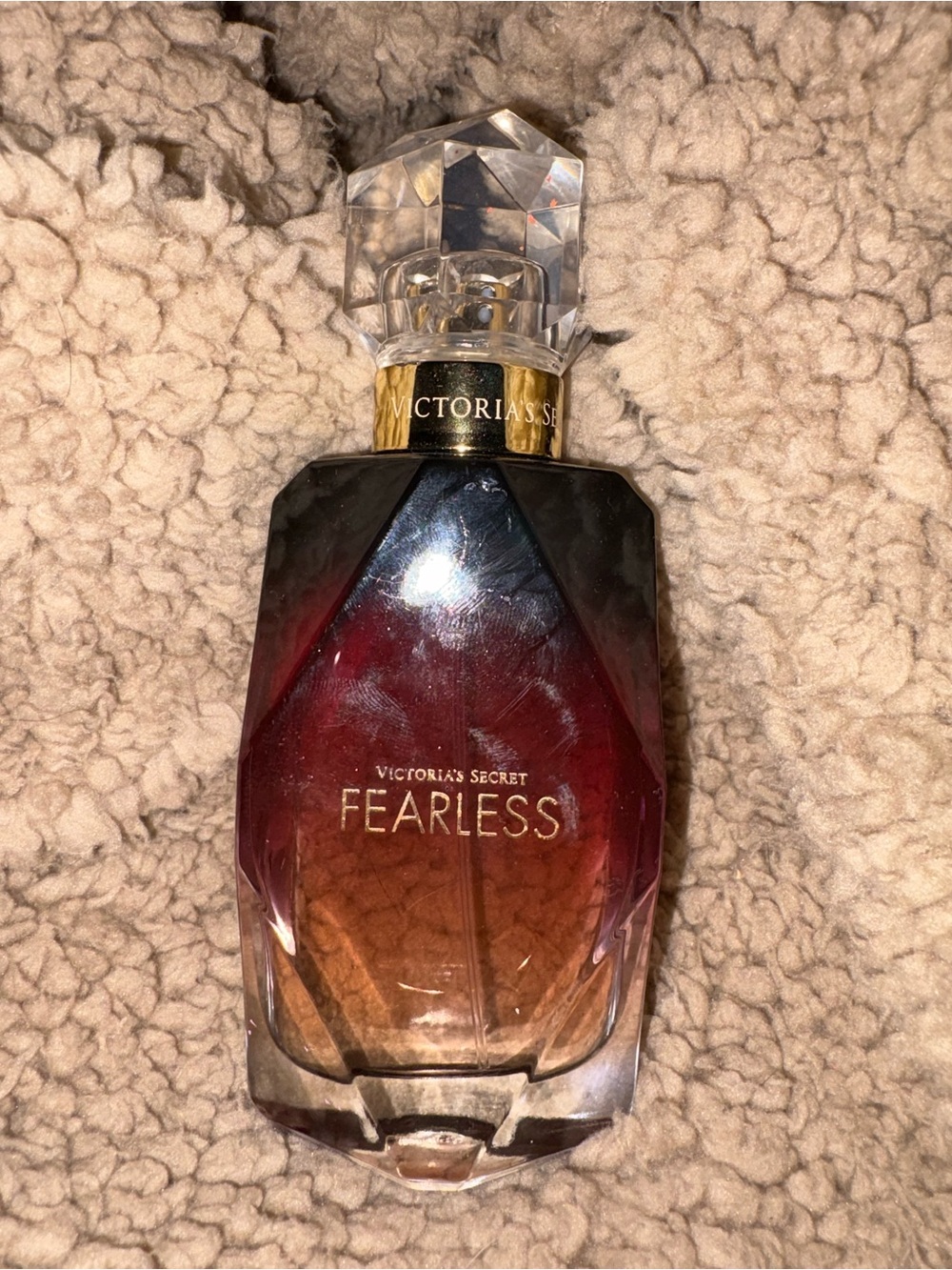 Victoria's Secret Fearless Ombre Red to Brown Perfume Bottle